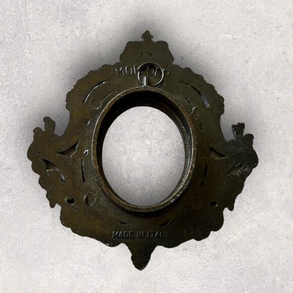 Tiny Antique Photo Picture Frame Marked Mod. Dep Made in Italy - Picture 2 of 6